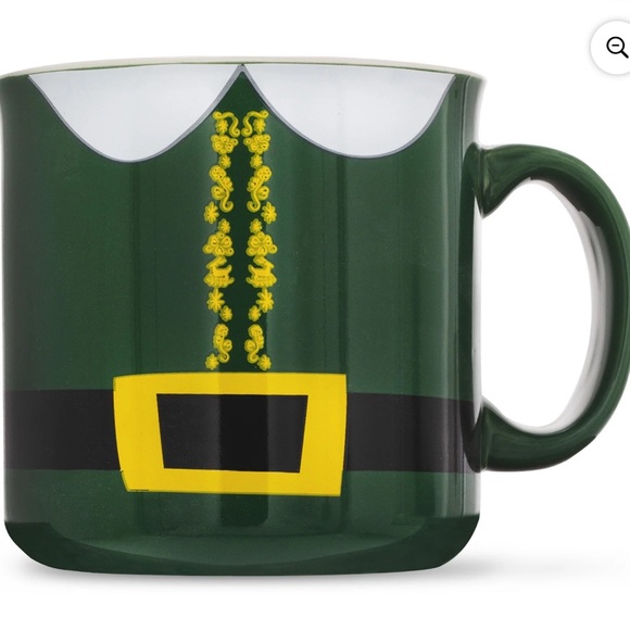 Other - Festive ELF 20oz Green Mug with Belt Design